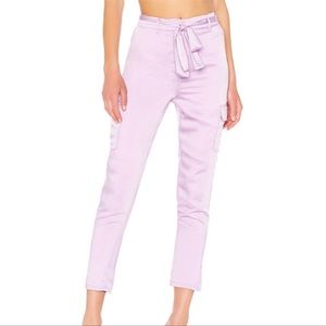Lovers and Friends Lilac Silk Pants